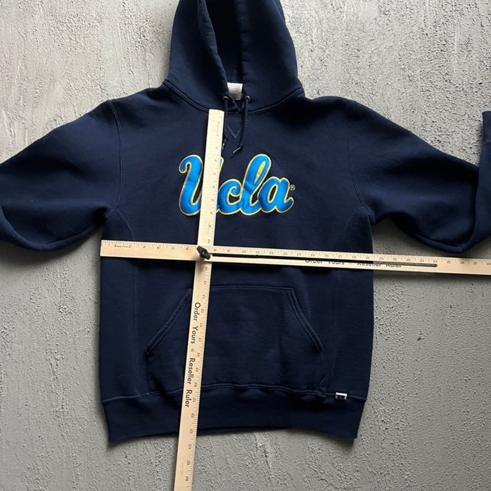 Vintage UCLA Hoodie Men Medium Navy Blue 2000s Russell Athletic Embroidered Logo - Picture 5 of 8